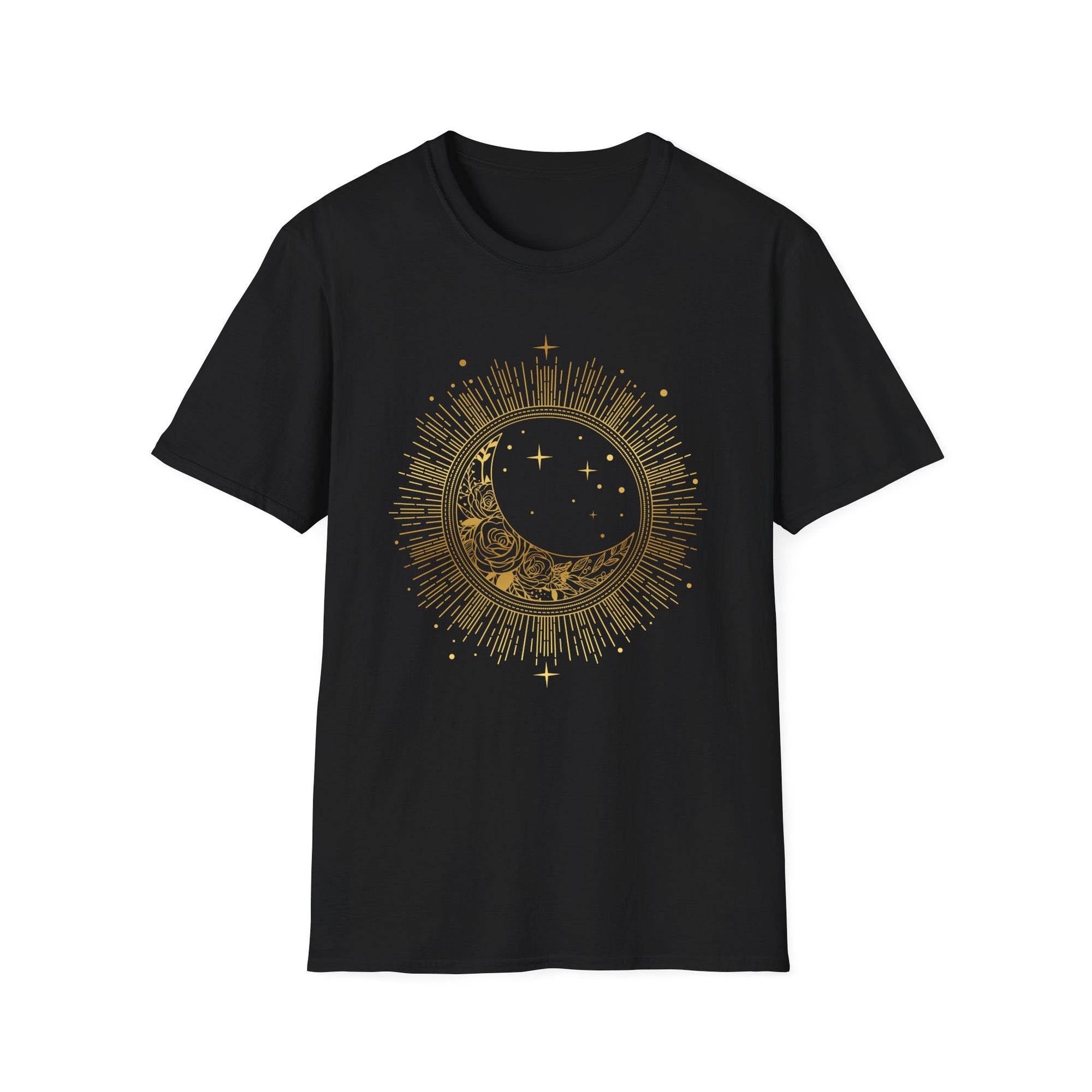 🌙☀️✨ Crescent moon and sunburst