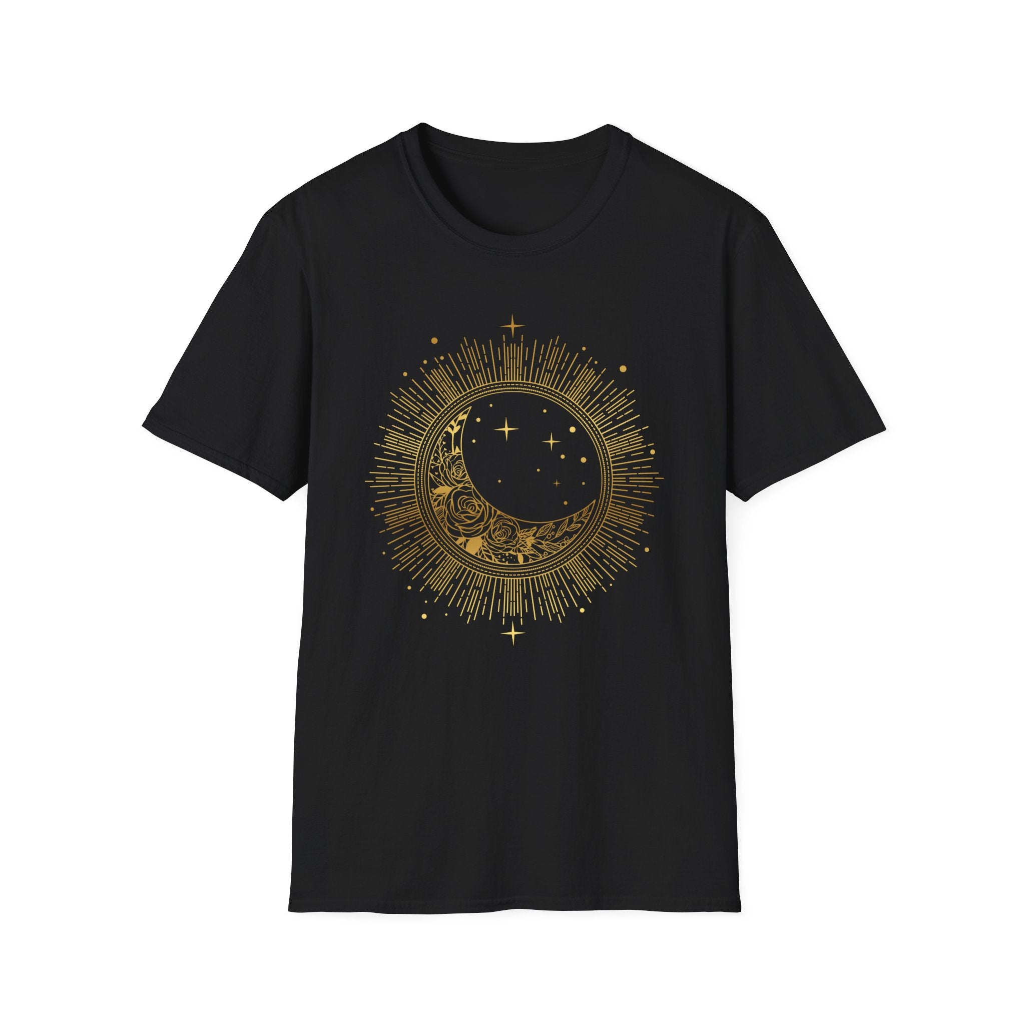 🌙☀️✨ Crescent moon and sunburst