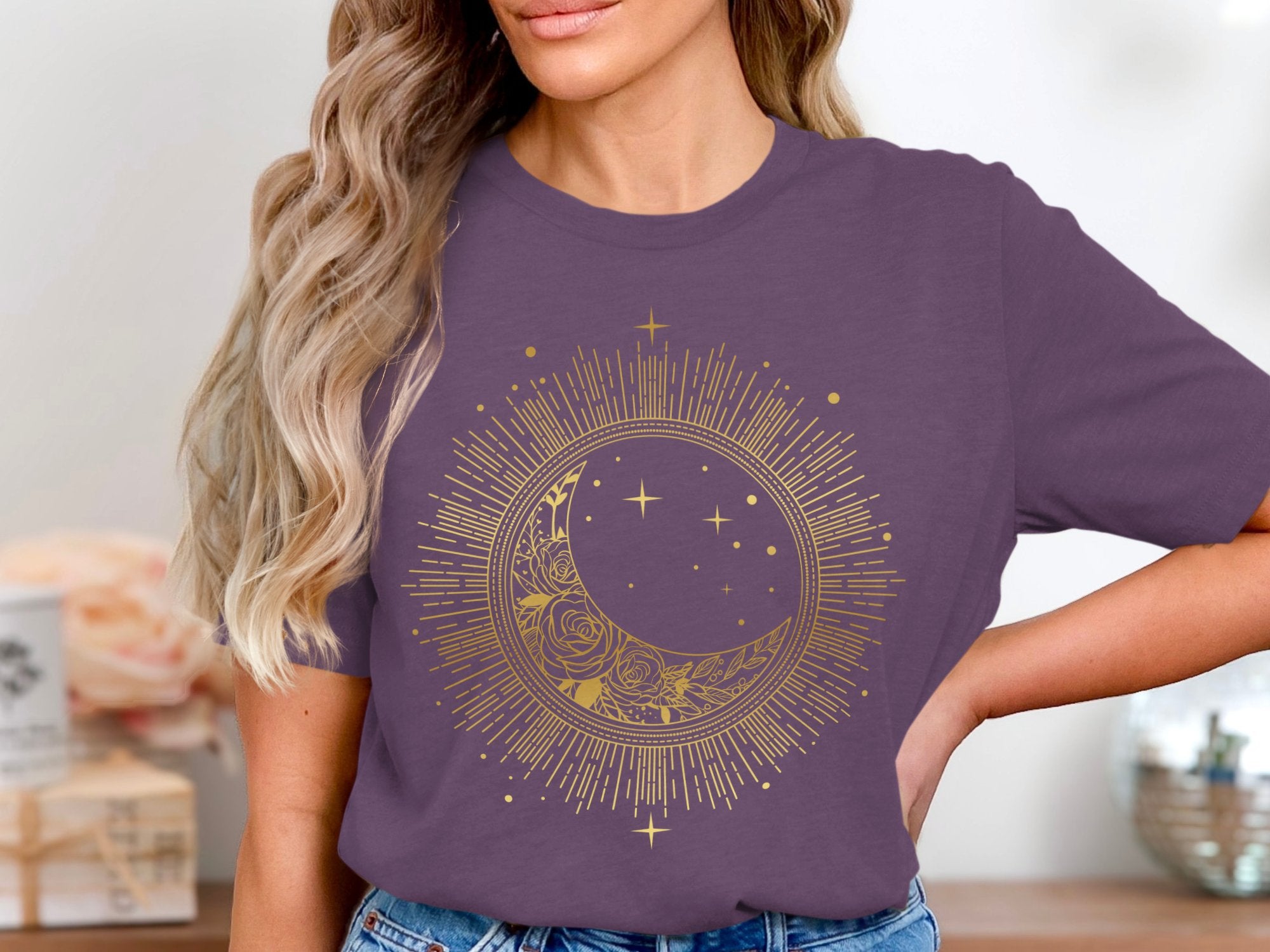 🌙☀️✨ Crescent moon and sunburst