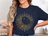 🌙☀️✨ Crescent moon and sunburst