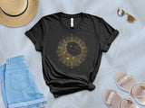 🌙☀️✨ Crescent moon and sunburst