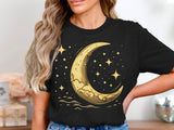🌙⭐✨ Crescent moon and stars design