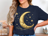 🌙⭐✨ Crescent moon and stars design