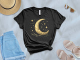🌙⭐✨ Crescent moon and stars design