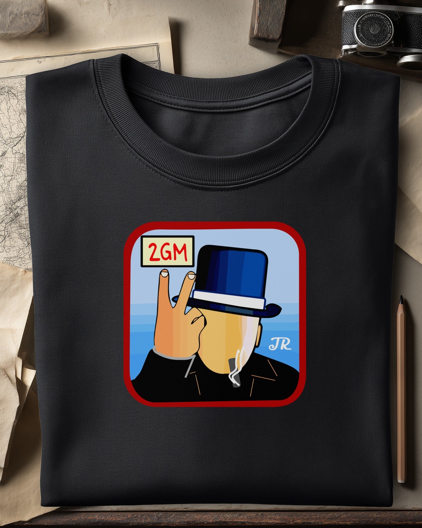 ⚔️🧠📜 La Segunda GM – Camiseta Logo (Frente) + Tagline (Espalda)