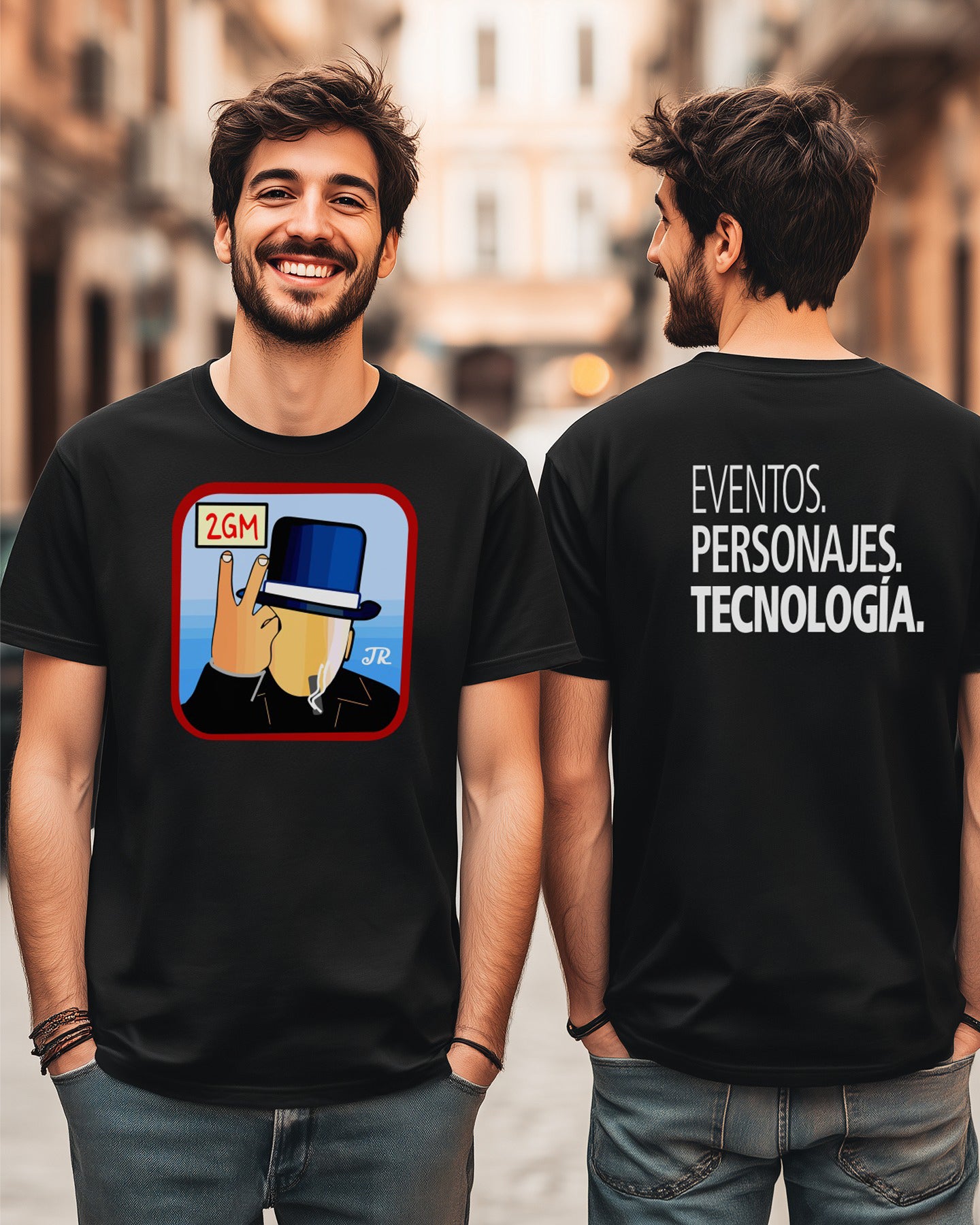 ⚔️🧠📜 La Segunda GM – Camiseta Logo (Frente) + Tagline (Espalda)