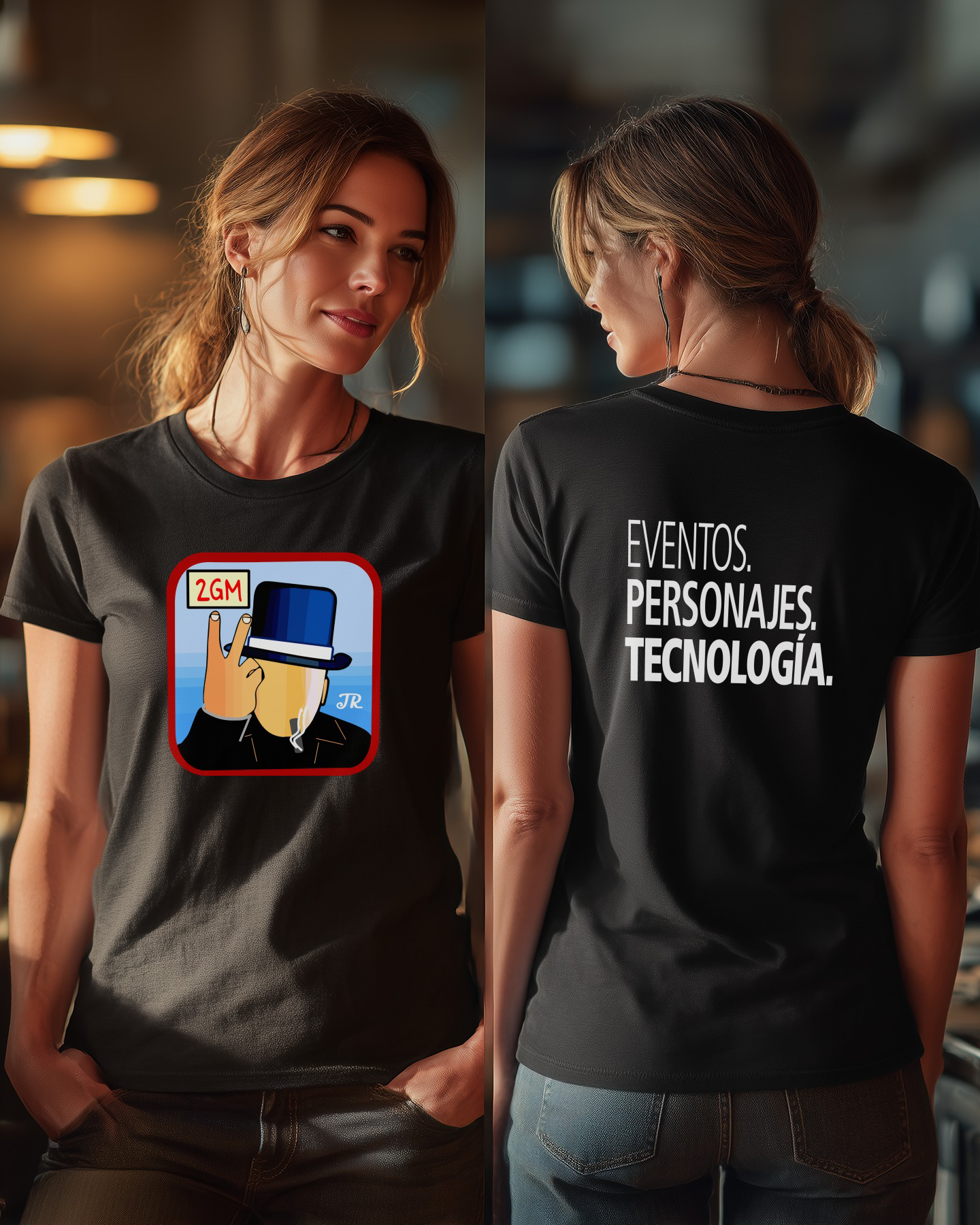⚔️🧠📜 La Segunda GM – Camiseta Logo (Frente) + Tagline (Espalda)