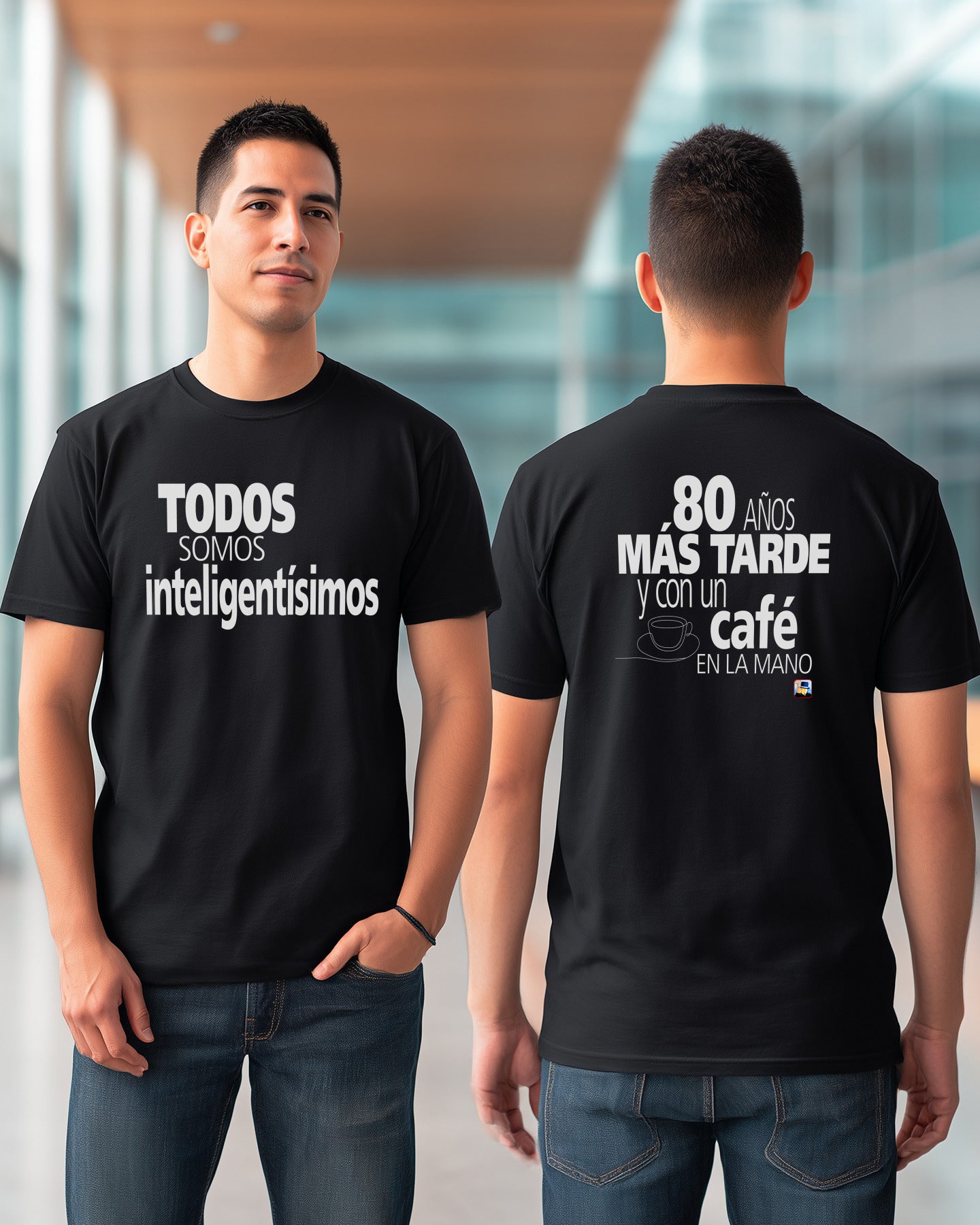 🧠✨📖 Todos somos inteligentísimos NEGRA (Frente) + 80 años más tarde… (Espalda)