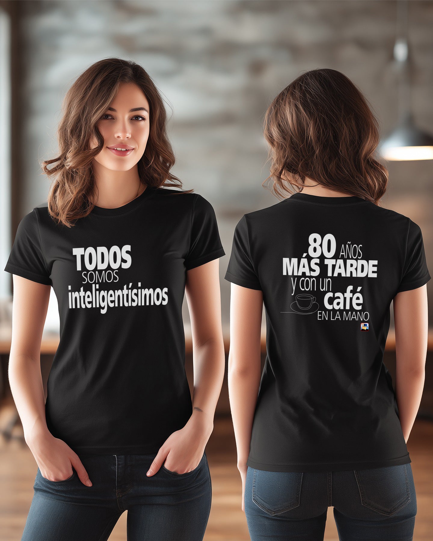 🧠✨📖 Todos somos inteligentísimos NEGRA (Frente) + 80 años más tarde… (Espalda)