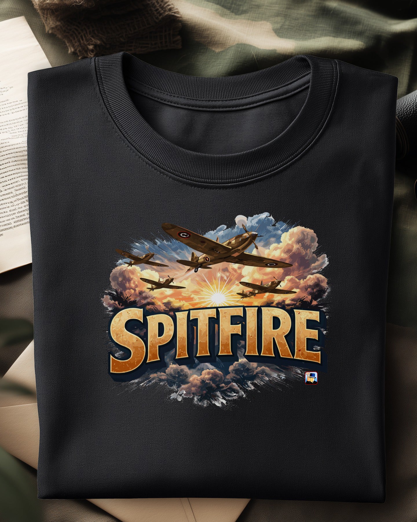 ✈️🔥🇬🇧 SPITFIRE Colorful (Frente) + Las victorias no son definitivas (Espalda)