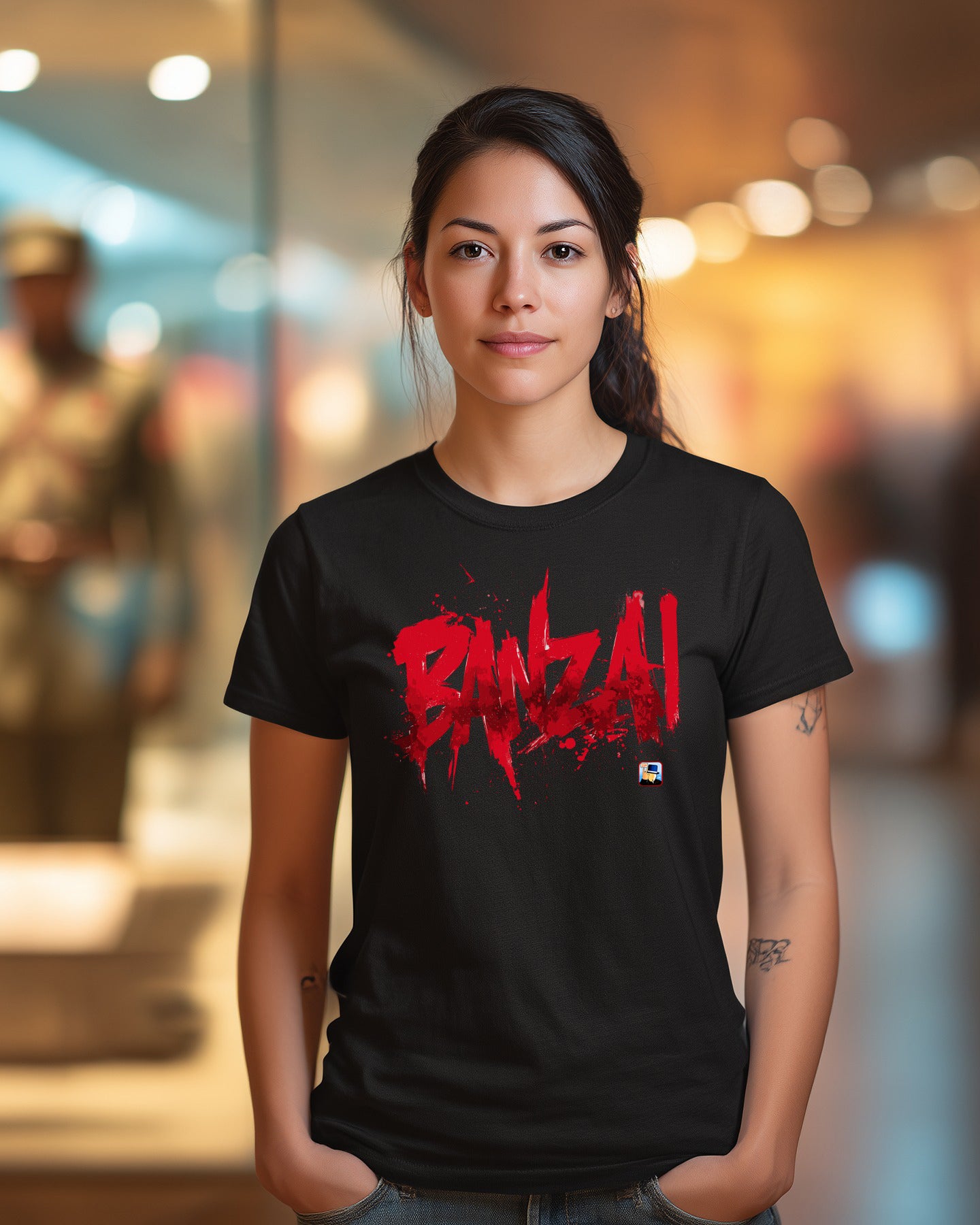 ⚔️🇯🇵🔥 BANZAI Rojo (Frente) + Bonsái Upppsss! (Espalda)