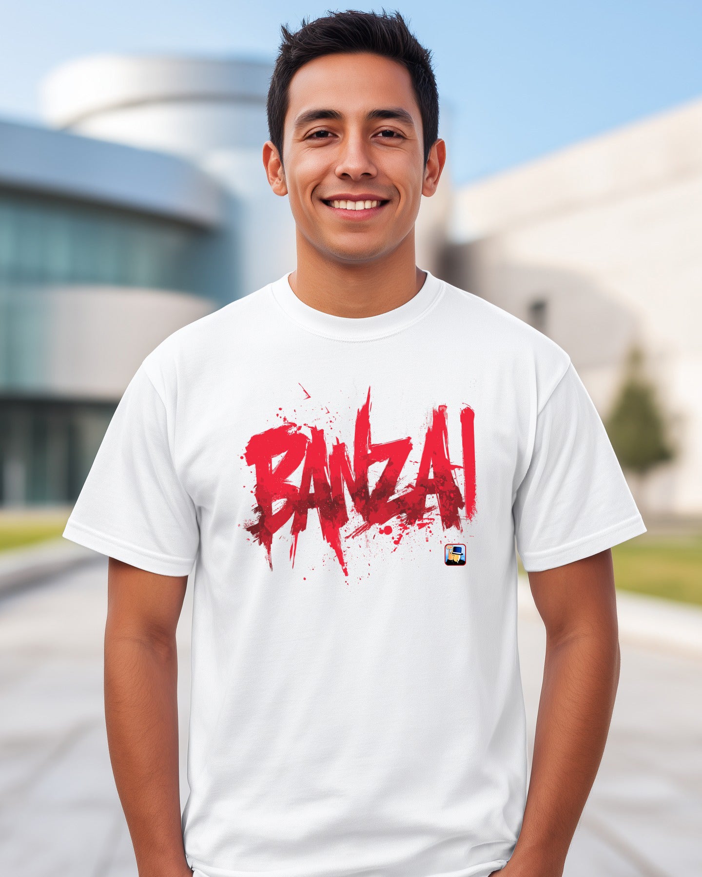 ⚔️🇯🇵🔥 BANZAI Rojo (Frente) + Bonsái Upppsss! (Espalda)