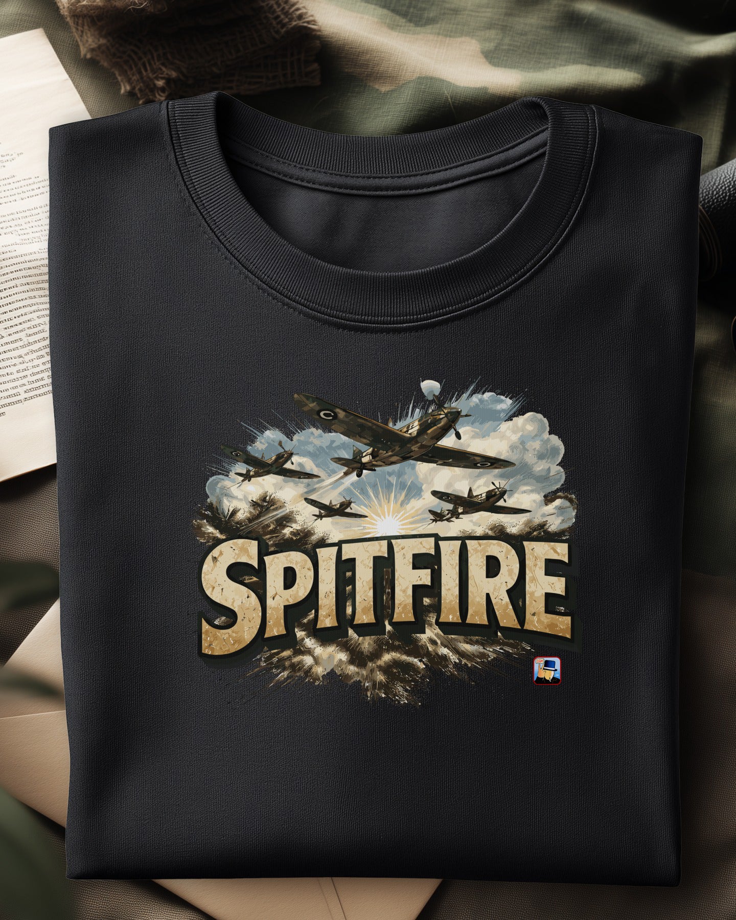 ✈️🔥🇬🇧 SPITFIRE Vintage (Frente) + Las victorias no son definitivas (Espalda)