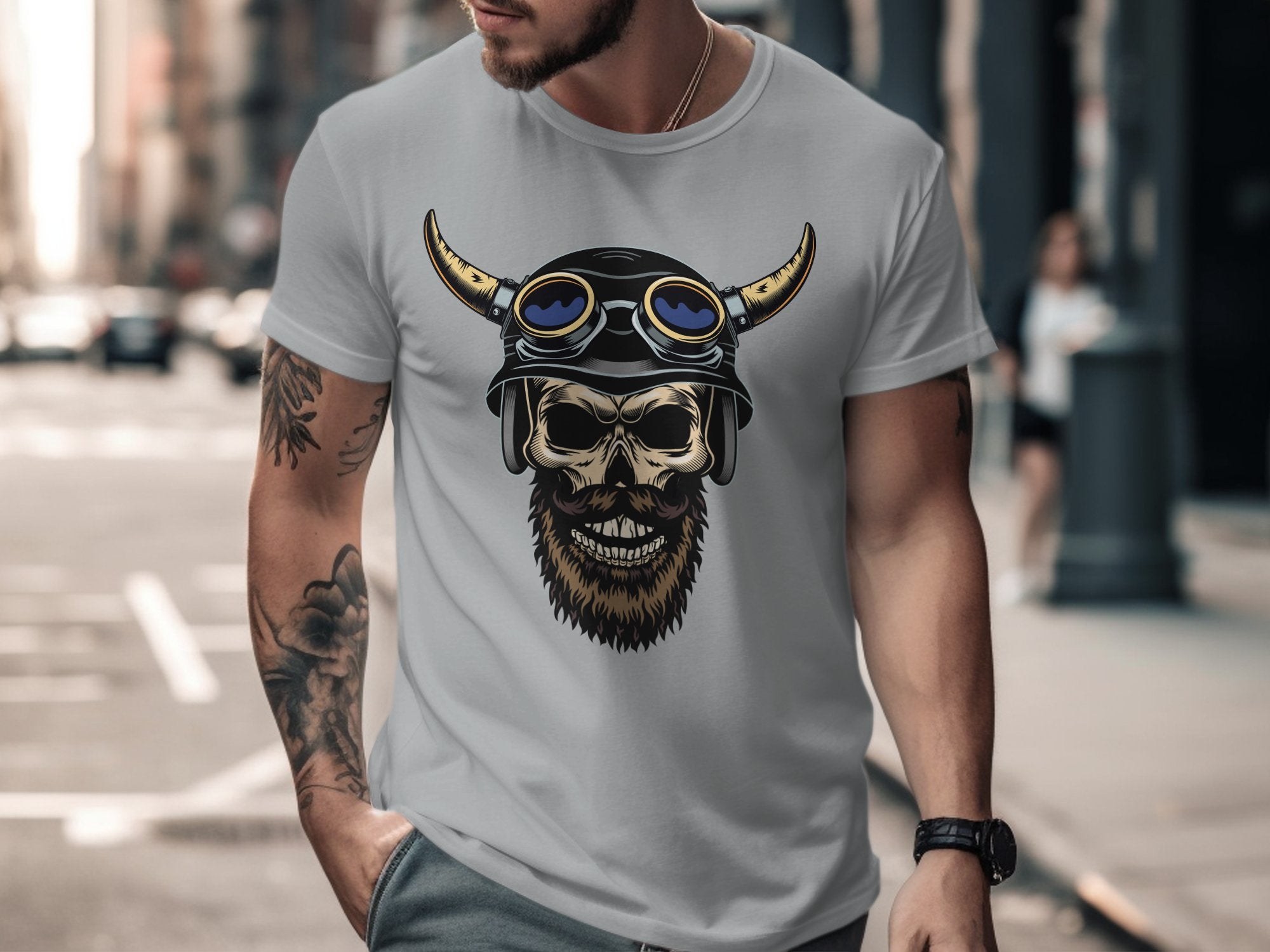 ☠️🪓⚡ Viking Rider Skull