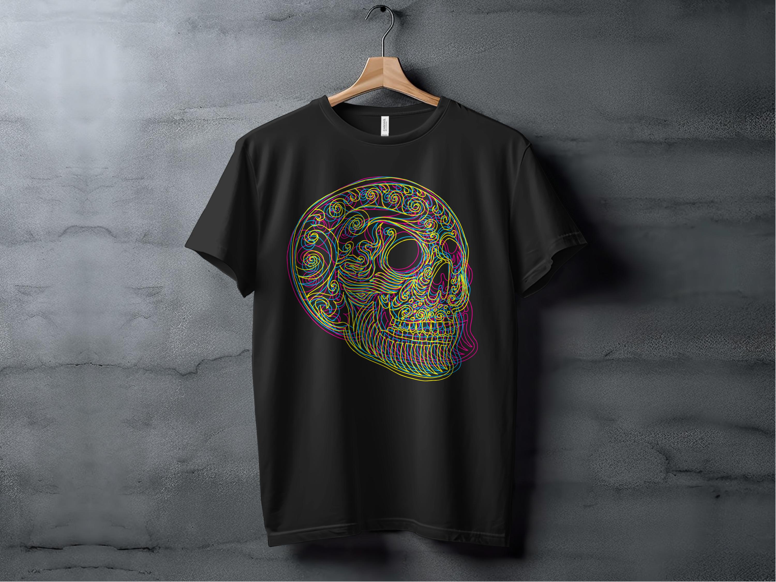 ☠️🌈🌀 Hypnotic blast of color skull