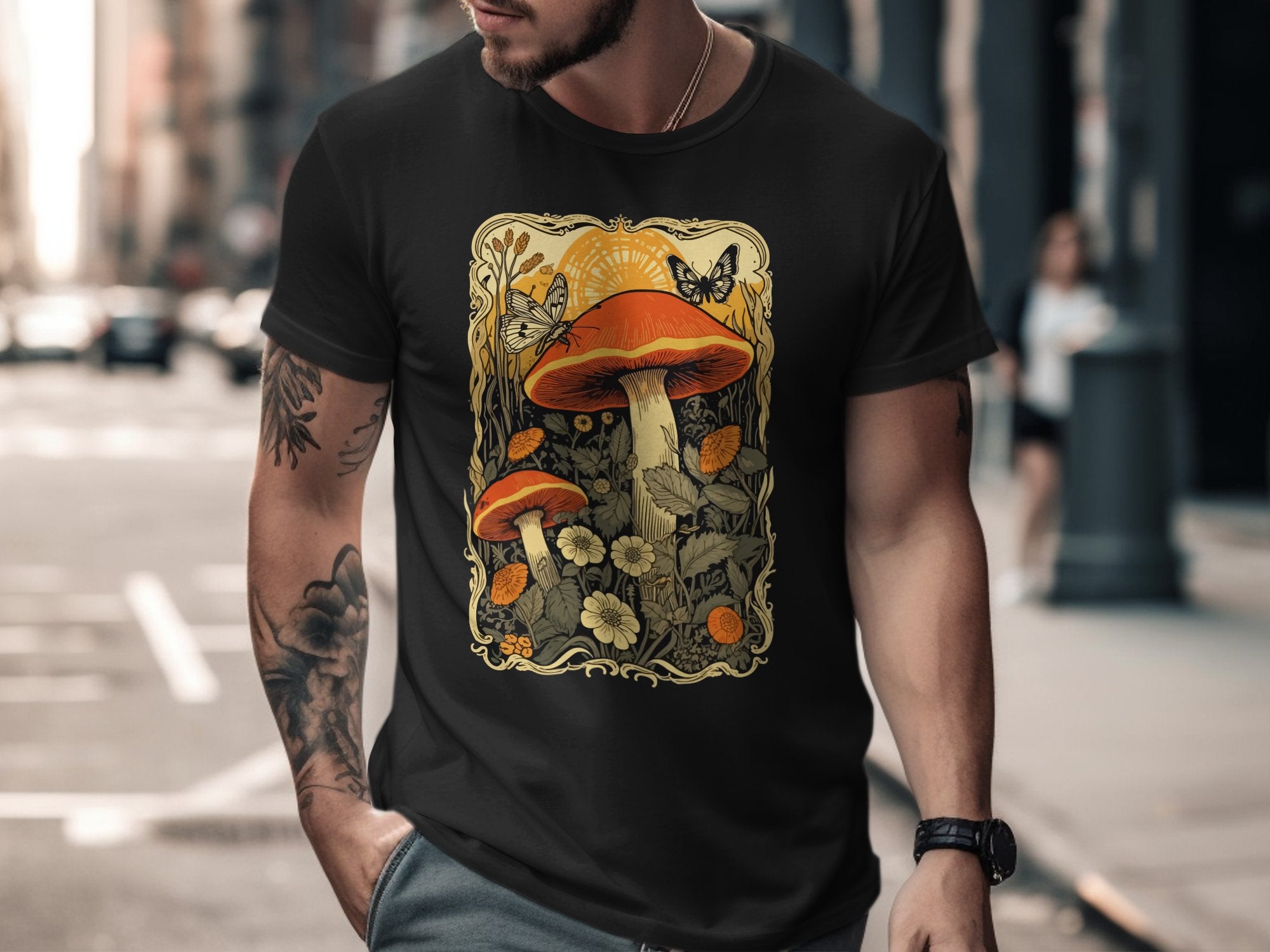 🍄🎨✨ Art Nouveau Mushrooms
