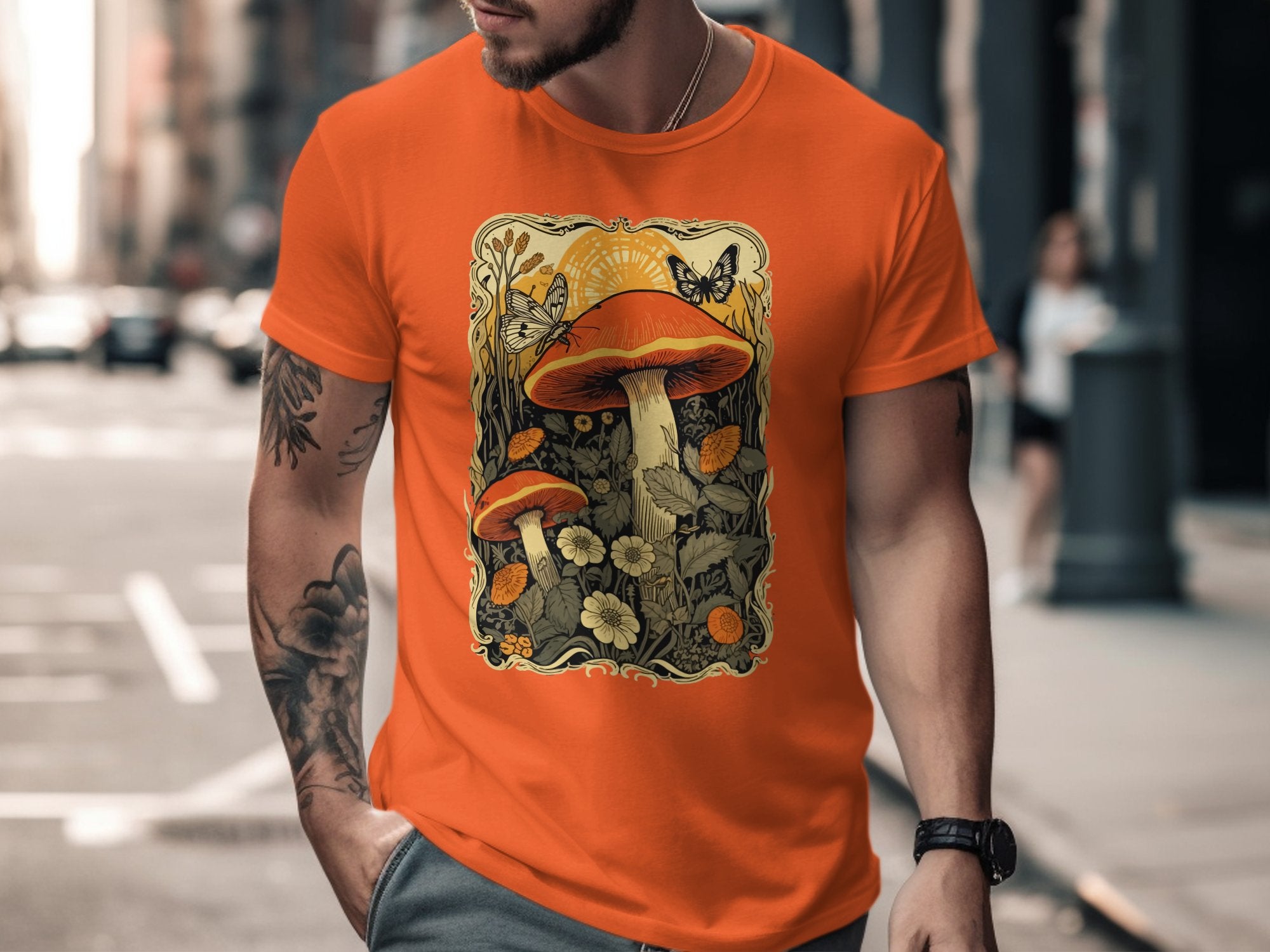 🍄🎨✨ Art Nouveau Mushrooms