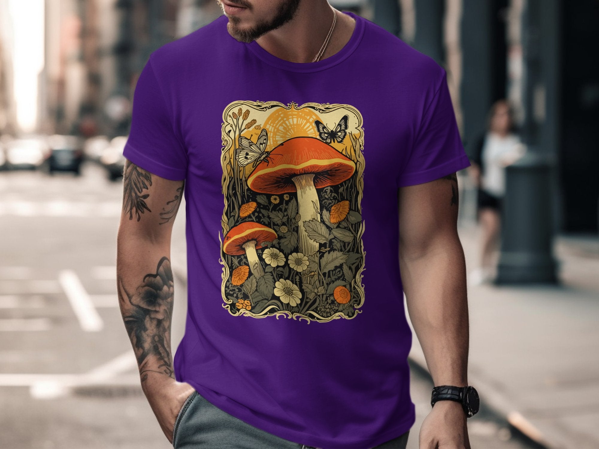 🍄🎨✨ Art Nouveau Mushrooms