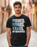 🌊🛣️⭐ My New Office Waves Roads Stars