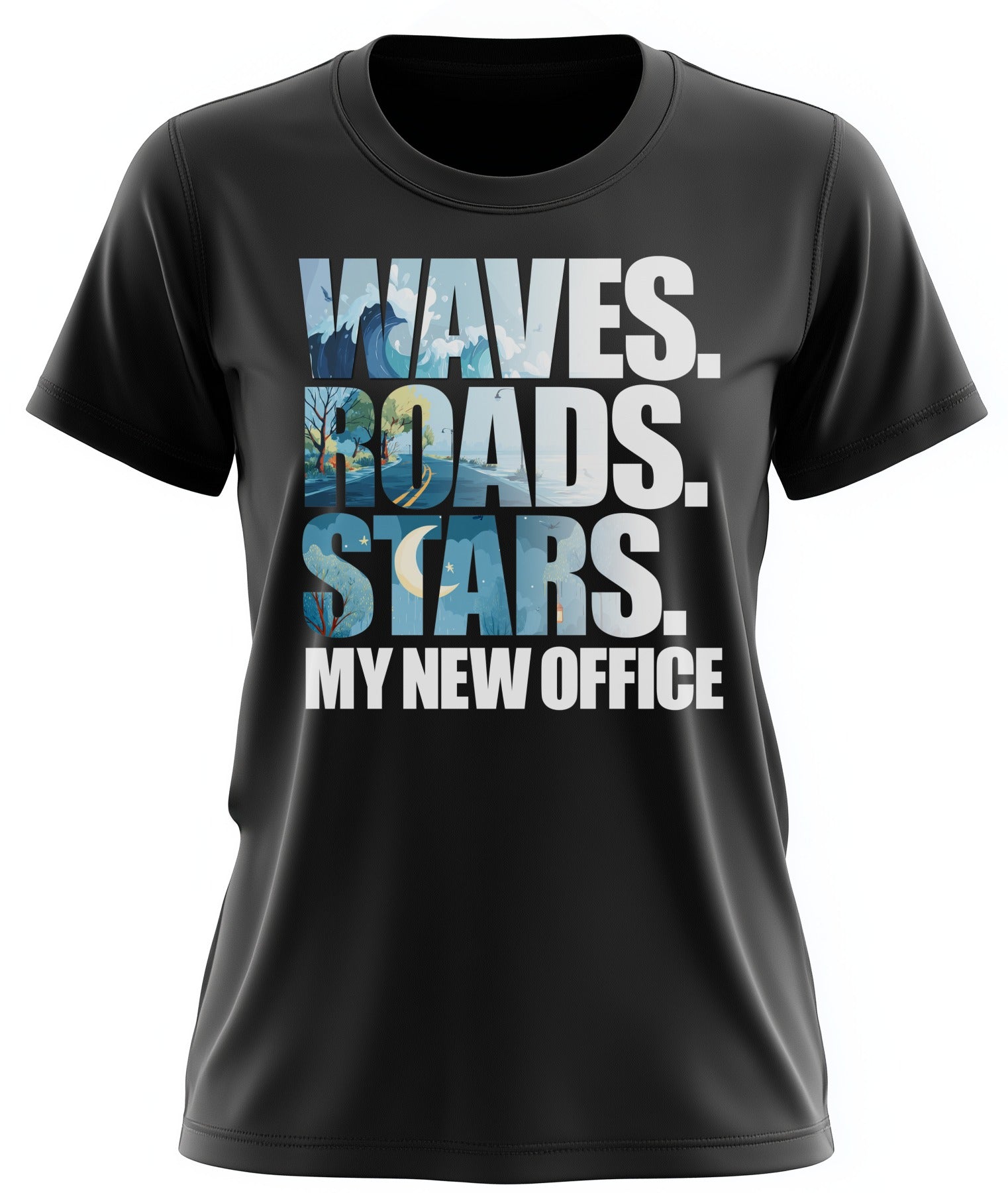 🌊🛣️⭐ My New Office Waves Roads Stars