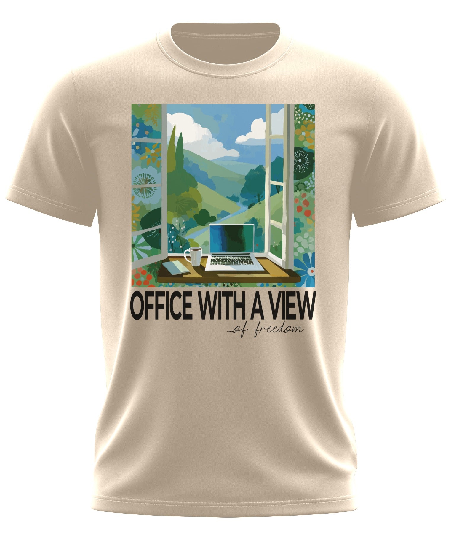 🌼💻🌍 Office With a View of Freedom