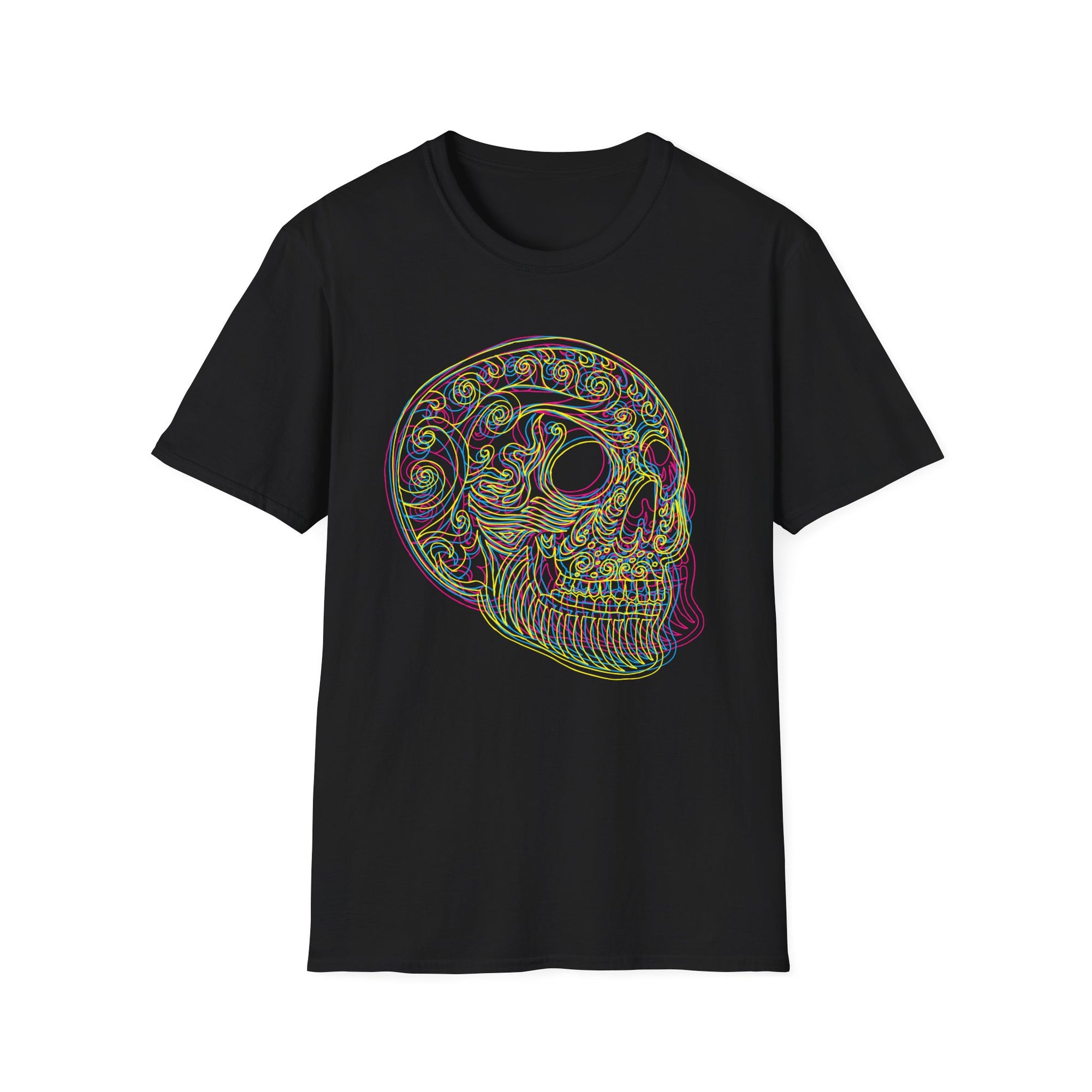 ☠️🌈🌀 Hypnotic blast of color skull
