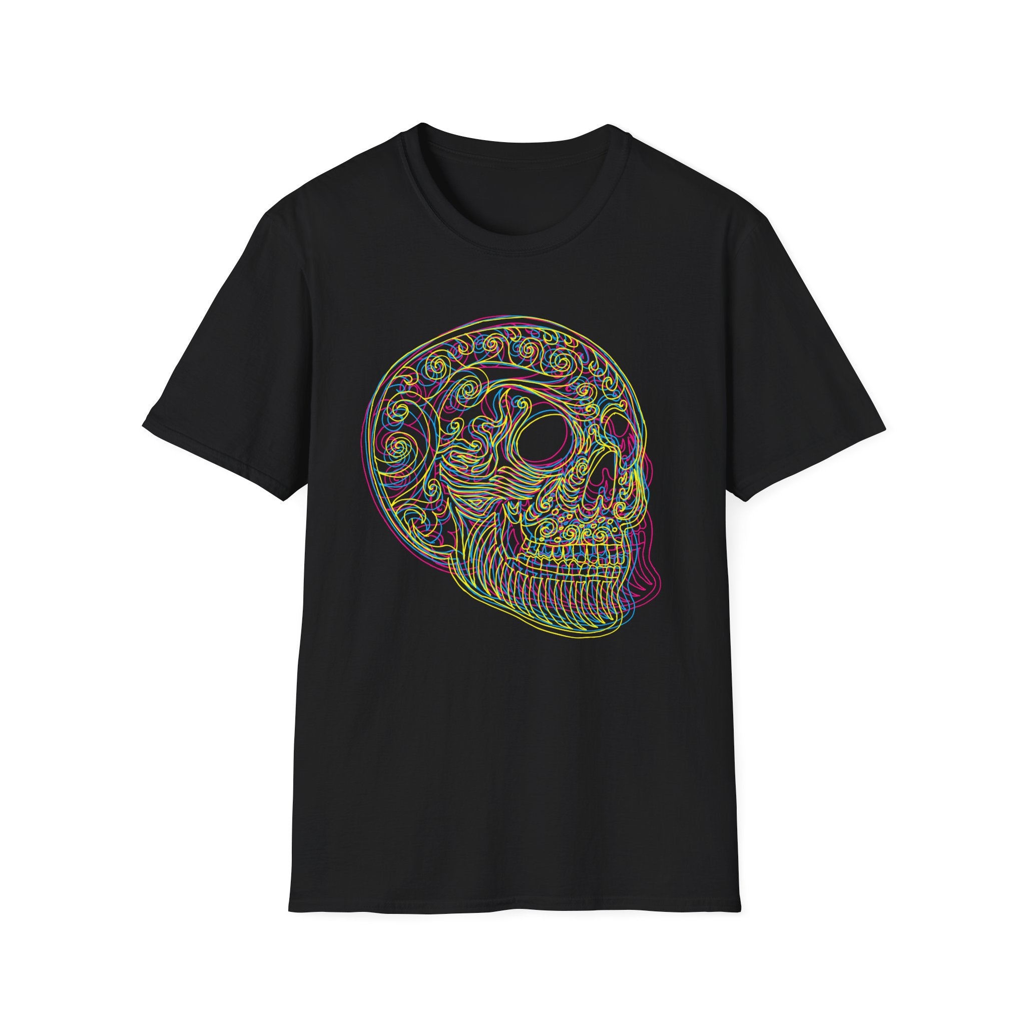 ☠️🌈🌀 Hypnotic blast of color skull