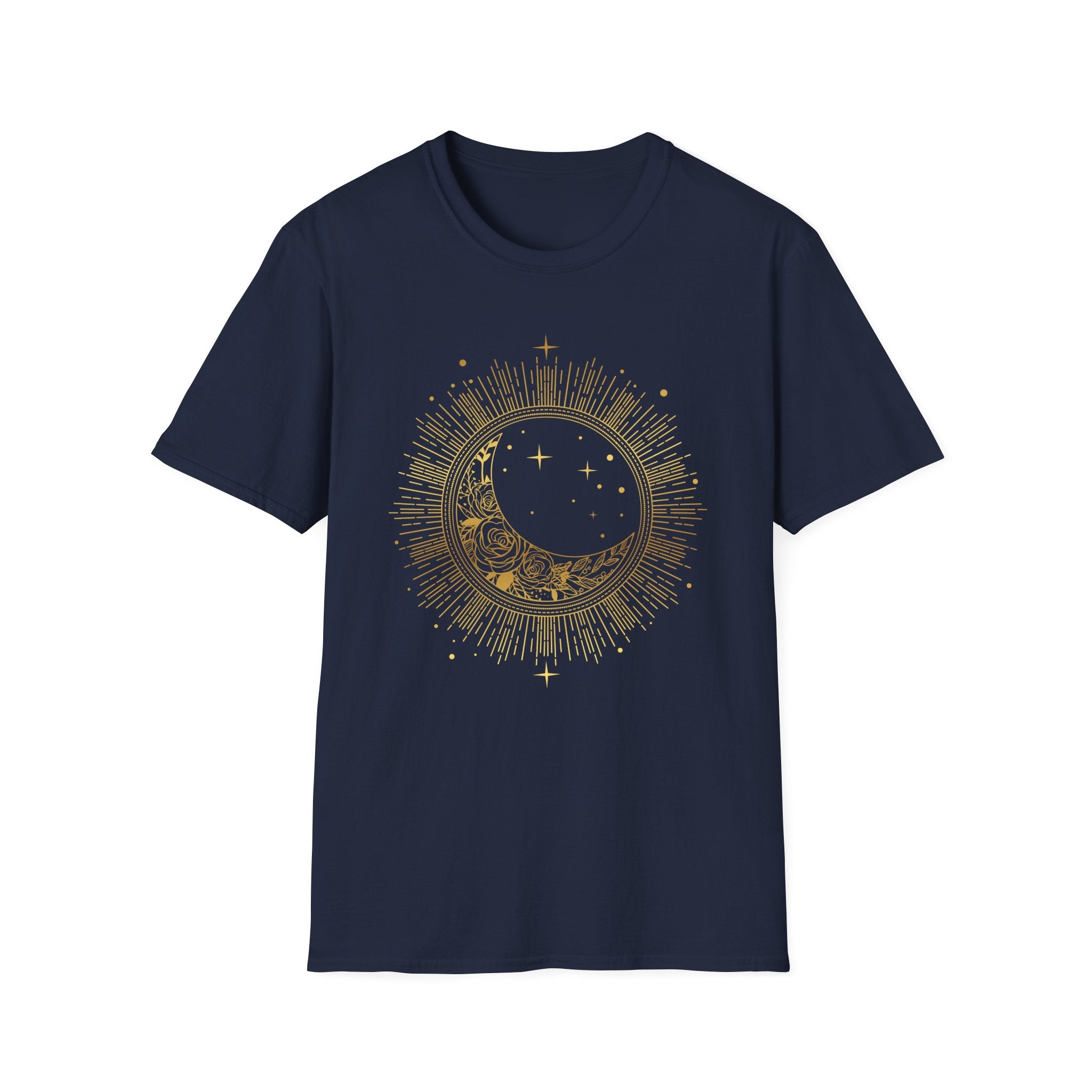🌙☀️✨ Crescent moon and sunburst