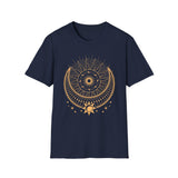 🌞🌙✨ Moon and sunburst design