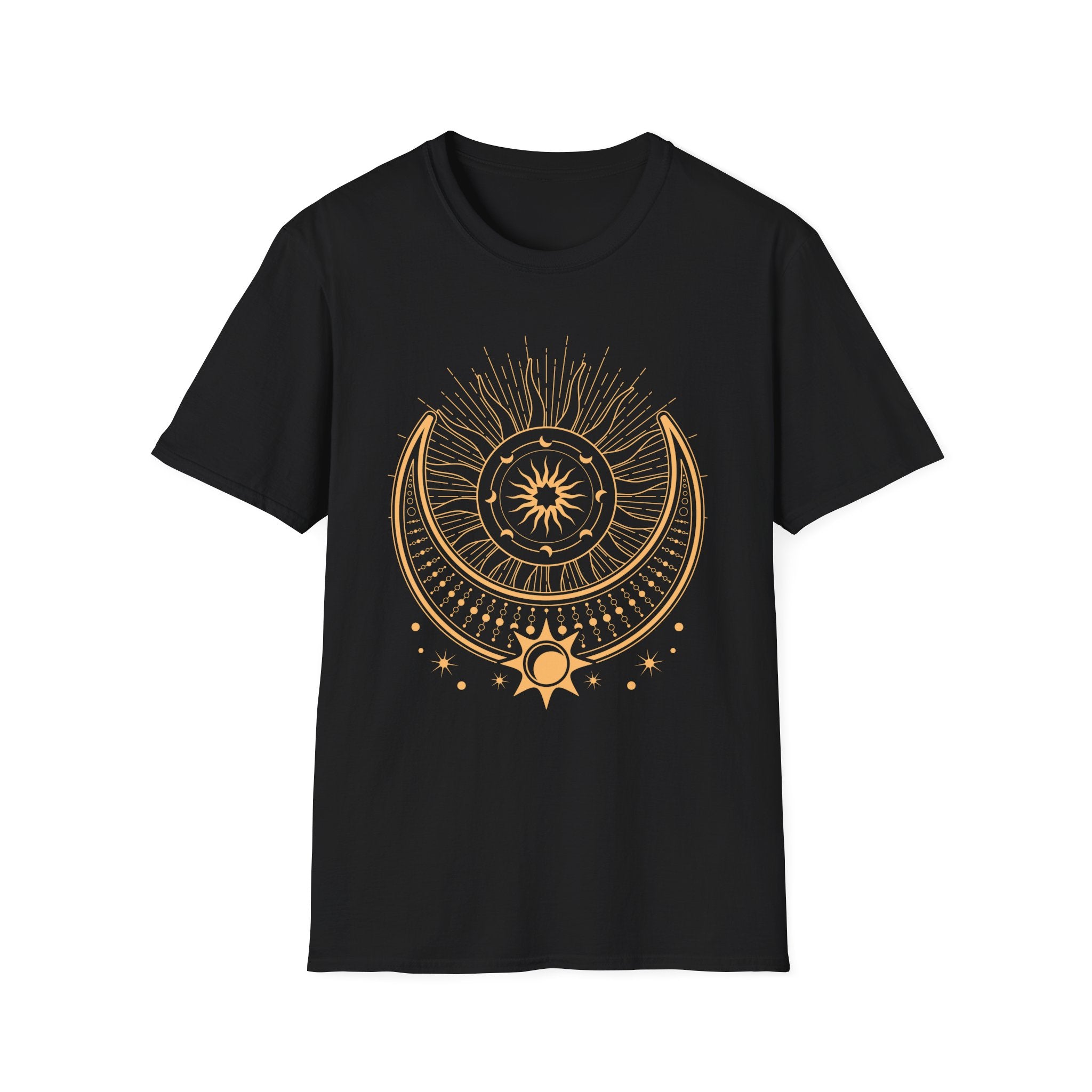 🌞🌙✨ Moon and sunburst design