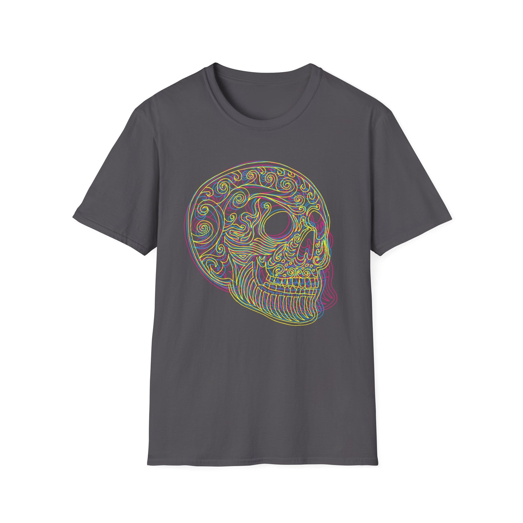 ☠️🌈🌀 Hypnotic blast of color skull